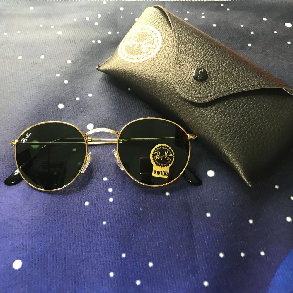 Ray-Ban 3447 Gold frame dark green 51mm